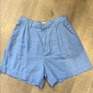 Abercrombie & Fitch High Waist Blue Shorts
